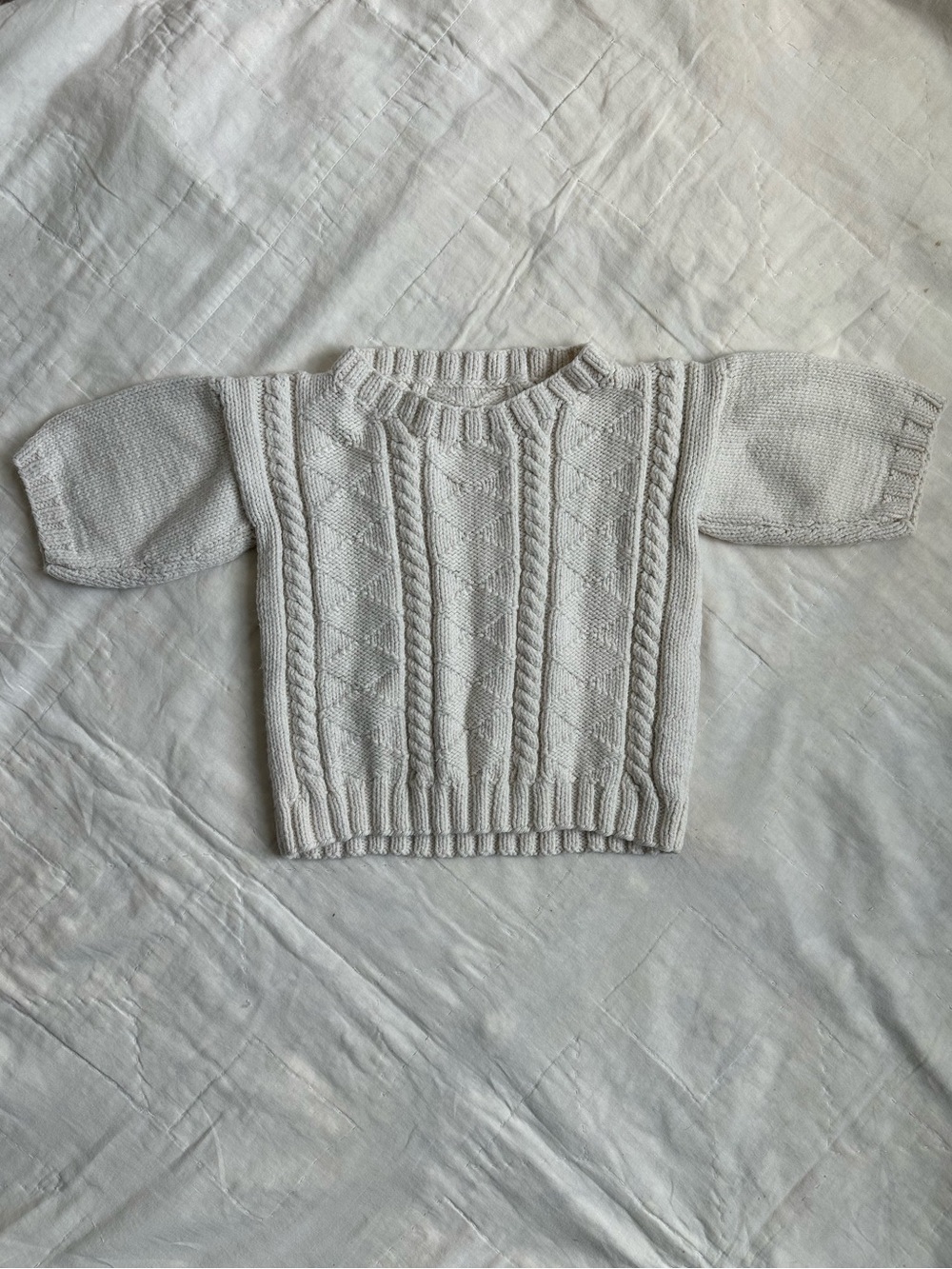 Vintage Hand Knit Fisherman Sweater